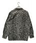 WACKO MARIA (ワコマリア) レオパードオープンカラーフランネルシャツ ブラック×グレー サイズ:M：14000円