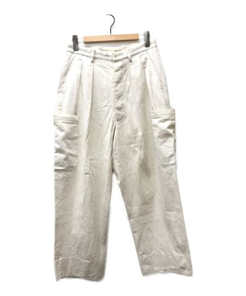 NEAT（ニート）NEAT (ニート) 2タックパンツ ホワイト サイズ:Sの古着・服飾アイテム