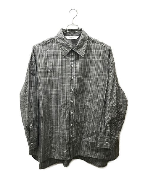 provoke（プロヴォーク）provoke (プロヴォーク) オーバーチェックシャツ グレー サイズ:Free 未使用品の古着・服飾アイテム
