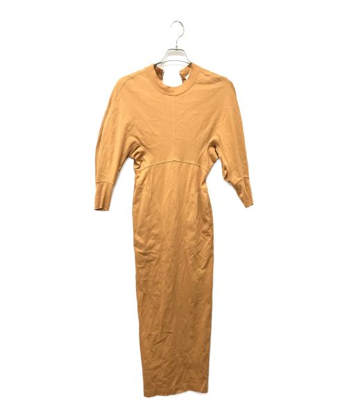 Mame Kurogouchi（マメクロゴウチ）Mame Kurogouchi (マメクロゴウチ) コットンジャージードレス ブラウン サイズ:2の古着・服飾アイテム