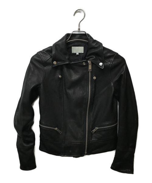ESTNATION（エストネーション）ESTNATION (エストネーション) ラムレザーライダースジャケット ブラック サイズ:36の古着・服飾アイテム