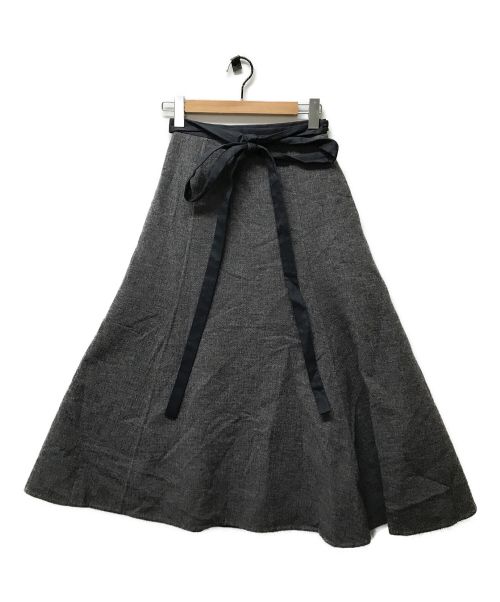 BLAMINK（ブラミンク）BLAMINK (ブラミンク) P W/CA FLA スカート グレー サイズ:Sの古着・服飾アイテム