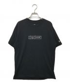 Yohji Yamamoto pour homme×New Eraヨウジヤマモト プールオム×ニューエラ）の古着「コラボシグネチャーロゴTシャツ」｜ブラック