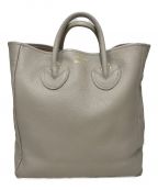 YOUNG & OLSEN The DRYGOODS STOREヤングアンドオルセン ザ ドライグッズストア）の古着「EMBOSSED LEATHER TOTE M」｜ベージュ
