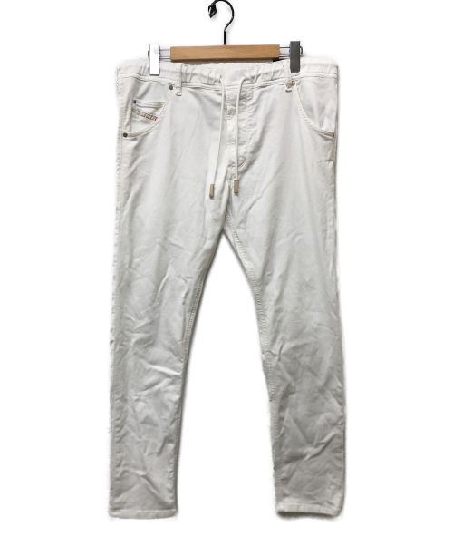 DIESEL（ディーゼル）DIESEL (ディーゼル) ジョグパンツ ホワイト サイズ:W34の古着・服飾アイテム