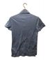 PRADA (プラダ) 裾ロゴボーダーポロシャツ ブルー サイズ:表記なし：9800円