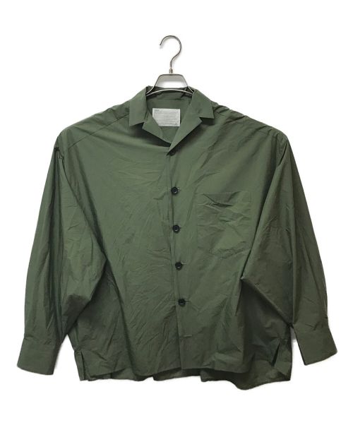 KOLOR（カラー）KOLOR (カラー) ナイロンオープンカラーシャツ グリーン サイズ:2の古着・服飾アイテム