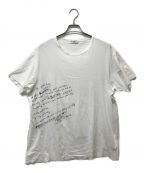 Yohji Yamamoto pour hommeヨウジヤマモト プールオム）の古着「カルティマ天竺リリックプリントTシャツ」｜ホワイト
