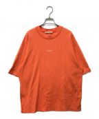 Acne studiosアクネ ストゥディオス）の古着「リバースロゴプリントTシャツ」｜オレンジ
