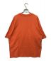 Acne studios (アクネストゥディオス) リバースロゴプリントTシャツ オレンジ サイズ:M：7800円