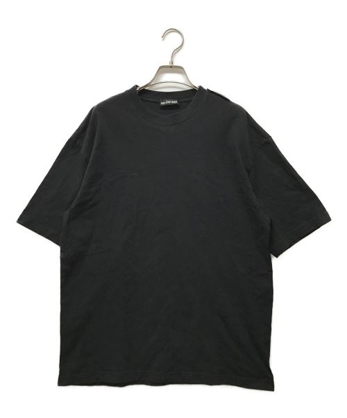 BALENCIAGA（バレンシアガ）BALENCIAGA (バレンシアガ) ロゴタブTシャツ ブラック サイズ:Sの古着・服飾アイテム