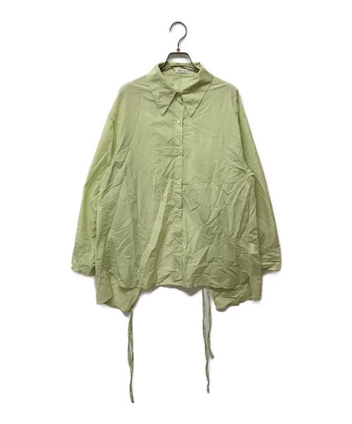 FRAY ID（フレイ アイディー）FRAY ID (フレイ アイディー) バックオープンシアーシャツ グリーン サイズ:FREEの古着・服飾アイテム