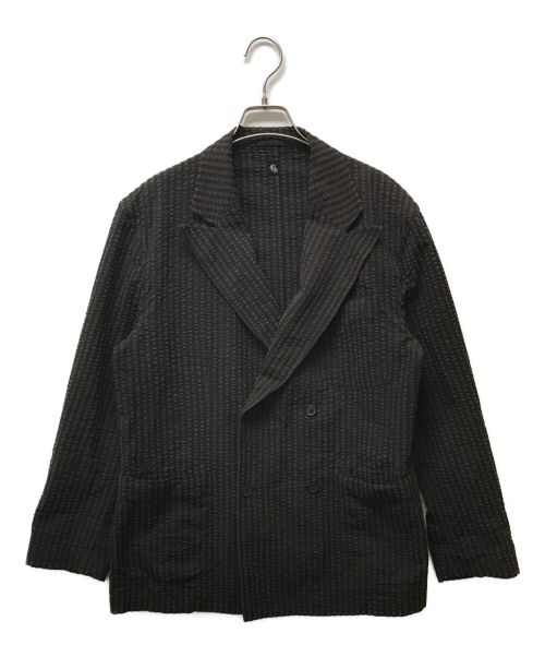 KAPTAIN SUNSHINE（キャプテンサンシャイン）KAPTAIN SUNSHINE (キャプテンサンシャイン) フィールドラップダブルブレストジャケット ブラック×ブラウン サイズ:36の古着・服飾アイテム