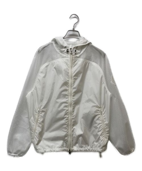 MONCLER（モンクレール）MONCLER (モンクレール) PERSAN メッシュジャケット ホワイト サイズ:40の古着・服飾アイテム