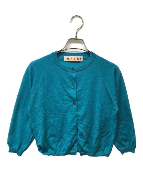 MARNI（マルニ）MARNI (マルニ) カシミヤカーディガン ブルー サイズ:40の古着・服飾アイテム