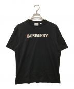 BURBERRYバーバリー）の古着「ロゴプリントTシャツ」｜ブラック