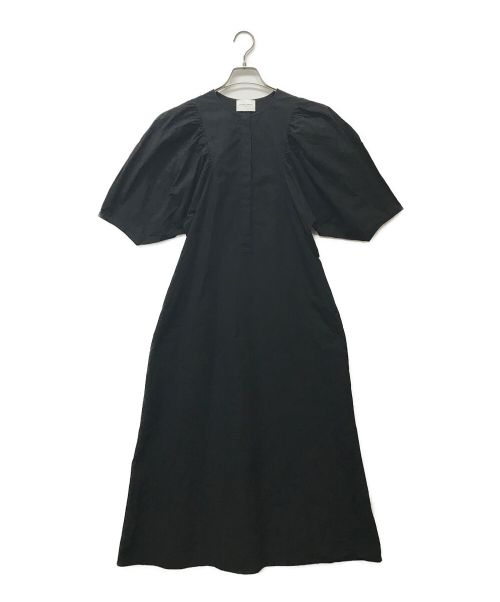 UNITED ARROWS（ユナイテッドアローズ）UNITED ARROWS (ユナイテッドアローズ) ギャザー ボリュームスリーブ ワンピース ブラック サイズ:Freeの古着・服飾アイテム