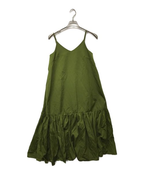 CLANE（クラネ）CLANE (クラネ) VOLUME GATHER CAMISOLE DRESS グリーン サイズ:1の古着・服飾アイテム
