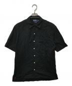 POLO RALPH LAURENポロ・ラルフローレン）の古着「オープンカラーコットンシャツ」｜ブラック