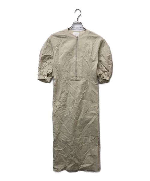 CASA FLINE（カーサフライン）CASA FLINE (カーサフライン) フロントジップドレス ベージュ サイズ:Freeの古着・服飾アイテム