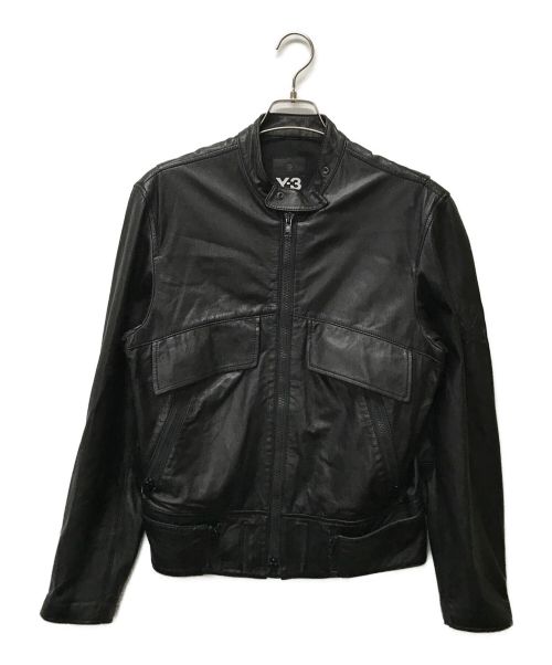 Y-3（ワイスリー）Y-3 (ワイスリー) ラムレザージャケット ブラック サイズ:XSの古着・服飾アイテム