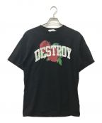 UNDERCOVERアンダーカバー）の古着「DESTROYパッチ グラフィックTシャツ」｜ブラック