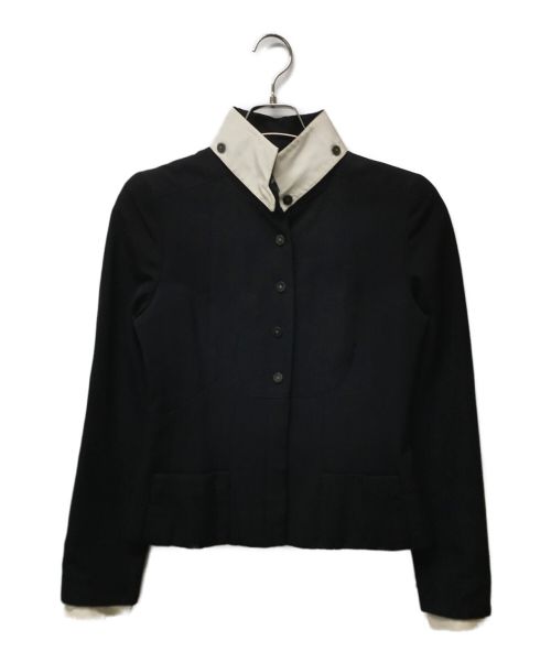 CHANEL（シャネル）CHANEL (シャネル) ココマークボタン スペアカラージャケット ブラック サイズ:02Aの古着・服飾アイテム
