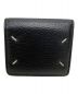 Maison Margiela 10（メゾンマルジェラ）の古着「4ステッチカーフ3つ折り財布」｜ブラック