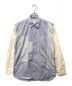 COMME des GARCONS SHIRT（コムデギャルソンシャツ）の古着「パッチワークストライプシャツ」｜ブルー