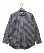 COMME des GARCONS SHIRTコムデギャルソンシャツ）の古着「ストライプシャツ」｜ネイビー