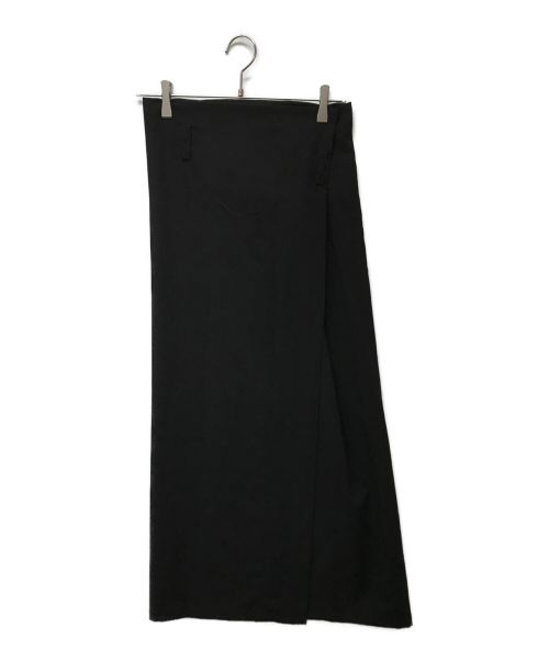 YOHJI YAMAMOTO（ヨウジヤマモト）YOHJI YAMAMOTO (ヨウジヤマモト) マキシフロントボタンスカート ブラック サイズ:ｓｓの古着・服飾アイテム
