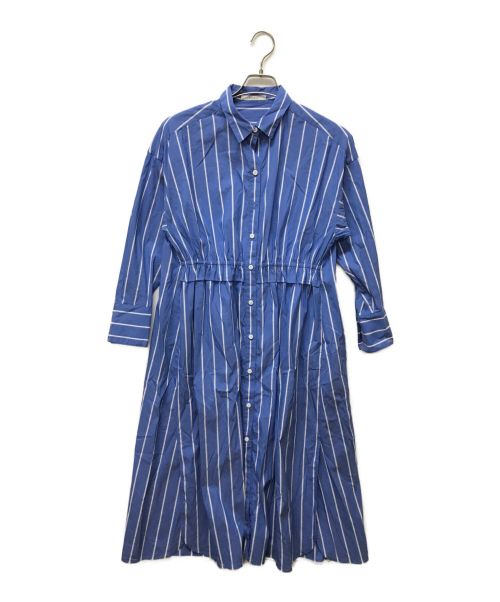 ANAYI（アナイ）ANAYI (アナイ) SOMELOS ストライプシャツワンピース ブルー サイズ:36の古着・服飾アイテム