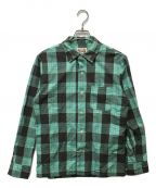 Hysteric Glamourヒステリックグラマー）の古着「DHCG刺繍オープンカラーシャツ」｜グリーン