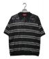 Supreme（シュプリーム）の古着「スパンコールジップポロシャツ」｜ブラック