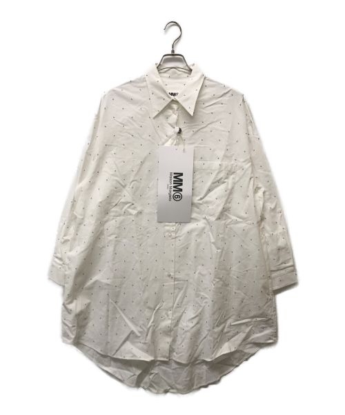 MM6 Maison Margiela（エムエムシックス メゾンマルジェラ）MM6 Maison Margiela (エムエムシックス メゾンマルジェラ) 6 Shirt Dress ホワイト サイズ:M 未使用品の古着・服飾アイテム