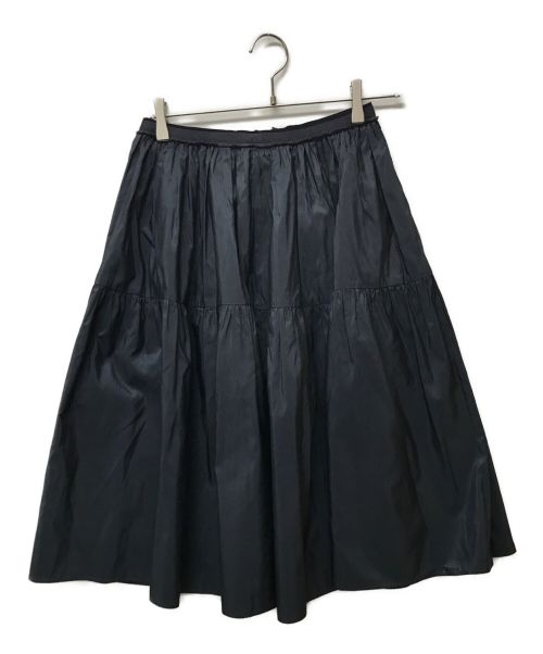 FOXEY（フォクシー）FOXEY (フォクシー) ドリーノワール スカート ティアードシルクスカート ネイビー サイズ:Mの古着・服飾アイテム