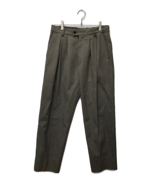 stein（シュタイン）stein (シュタイン) Wide Tapered Trousers ブラウン サイズ:Sの古着・服飾アイテム