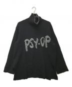 BLACK Scandal Yohji Yamamotoブラックスキャンダルヨウジヤマモト）の古着「PSY-OP ハイネック ウールニット」｜ブラック