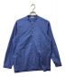 ATON（エイトン）の古着「プルオーバーバンドカラーシャツ」｜ブルー