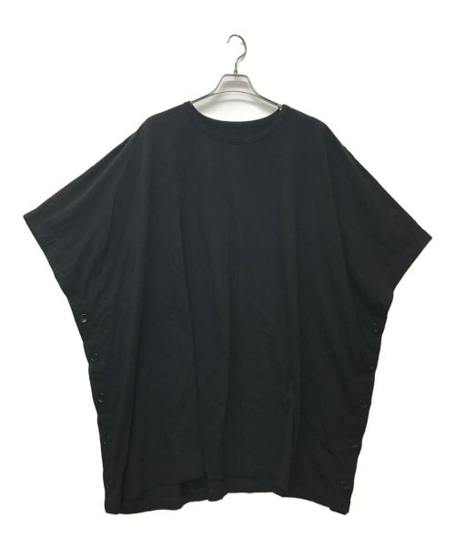 GROUND Y（グラウンドワイ）GROUND Y (グラウンドワイ) ボタンポンチョカットソー ブラック サイズ:SIZE3の古着・服飾アイテム