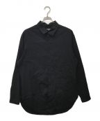 Yohji Yamamoto pour hommeヨウジヤマモト プールオム）の古着「オープンボタンシャツ」｜ブラック