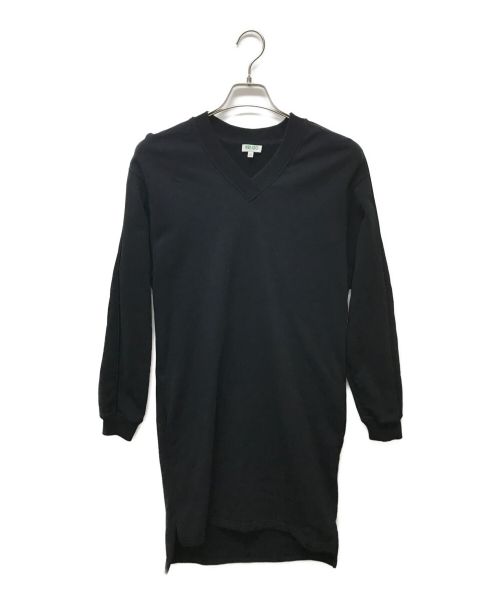 KENZO（ケンゾー）KENZO (ケンゾー) グリッターバックロゴスウェットワンピース ブラック サイズ:XSの古着・服飾アイテム