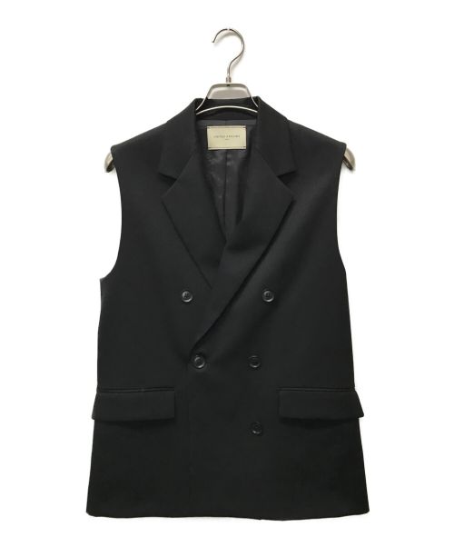UNITED ARROWS（ユナイテッドアローズ）UNITED ARROWS (ユナイテッドアローズ) テーラード ベスト ブラック サイズ:36の古着・服飾アイテム