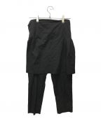 COMME des GARCONSコムデギャルソン）の古着「巻きスカートパンツ スカパン」｜ブラック