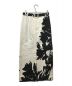 DRIES VAN NOTEN (ドリスヴァンノッテン) ペイントデザインスカート ホワイト×ブラック サイズ:36：17000円