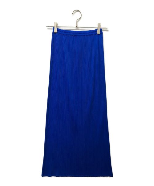 PLEATS PLEASE（プリーツプリーズ）PLEATS PLEASE (プリーツプリーズ) プリーツマキシタイトスカート ブルー サイズ:2の古着・服飾アイテム