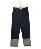 Traditional Weatherwearトラディショナルウェザーウェア）の古着「COLOR BLOCK PANTS」｜インディゴ