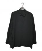 ATONエイトン）の古着「京都吊り染め シルクシャツ」｜ブラック
