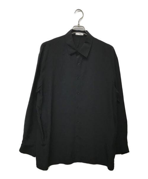ATON（エイトン）ATON (エイトン) 京都吊り染め シルクシャツ ブラック サイズ:04の古着・服飾アイテム