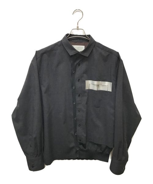 KOLOR（カラー）KOLOR (カラー) ウーリータフタシャツ グレー サイズ:2の古着・服飾アイテム